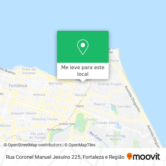 Rua Coronel Manuel Jesuíno 225 mapa