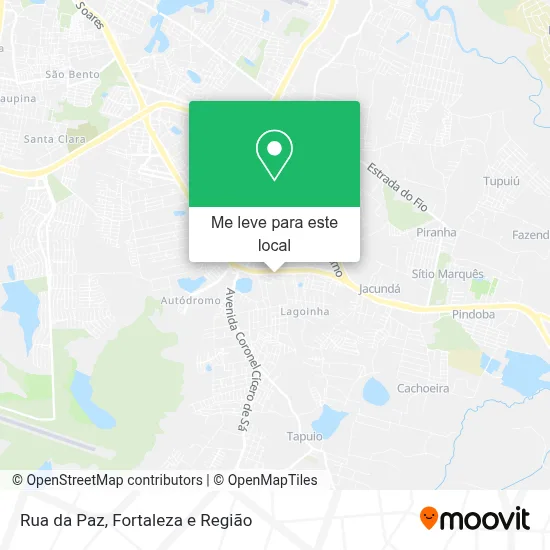 Rua da Paz mapa