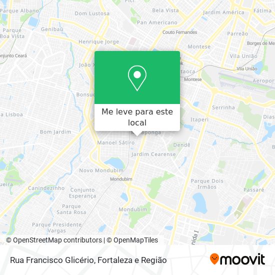 Rua Francisco Glicério mapa