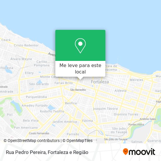 Rua Pedro Pereira mapa