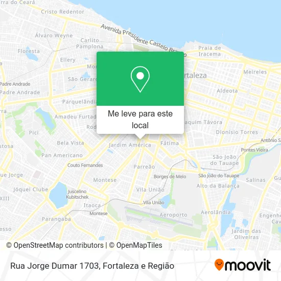 Rua Jorge Dumar 1703 mapa