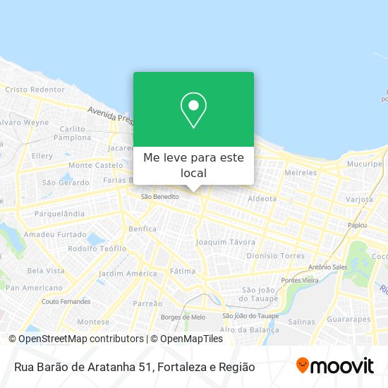 Rua Barão de Aratanha 51 mapa