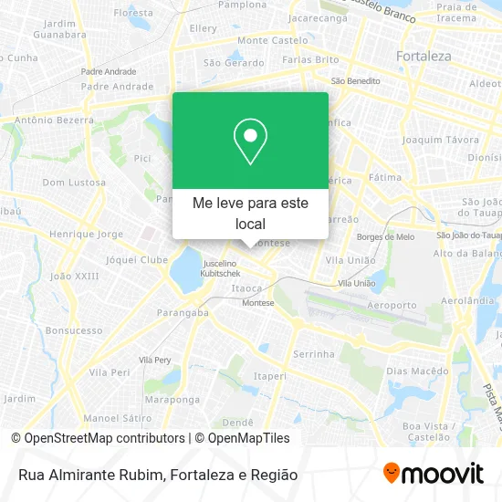 Rua Almirante Rubim mapa