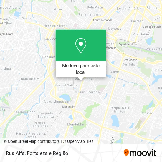 Rua Alfa mapa