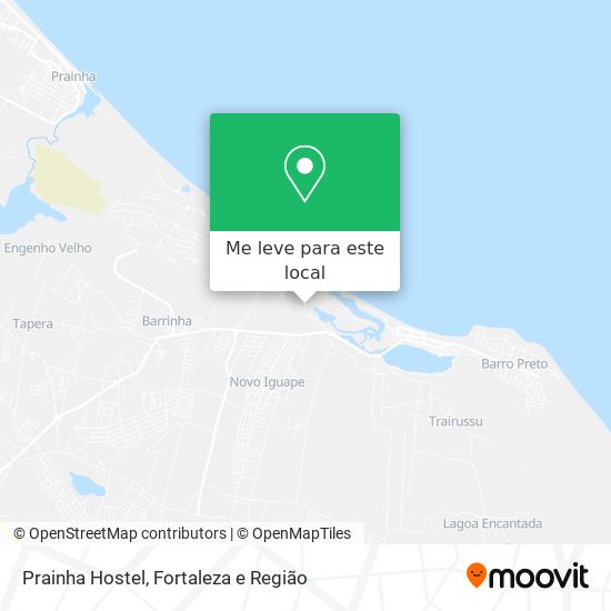 Prainha Hostel mapa