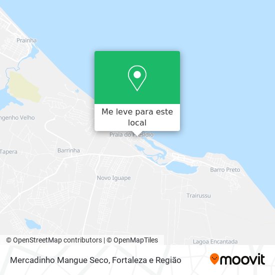 Mercadinho Mangue Seco mapa