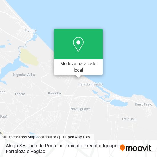 Aluga-SE Casa de Praia. na Praia do Presídio Iguape mapa