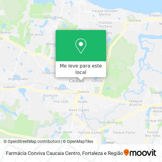 Farmácia Conviva Caucaia Centro mapa