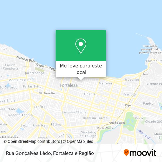 Rua Gonçalves Lêdo mapa