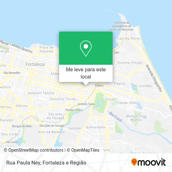 Rua Paula Ney mapa