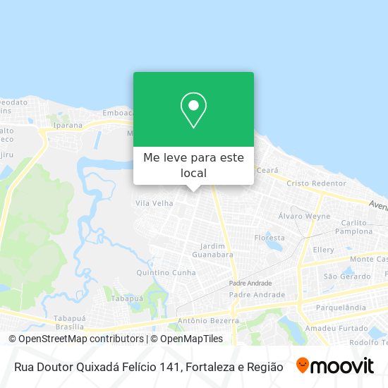 Rua Doutor Quixadá Felício 141 mapa