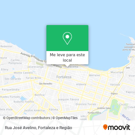 Rua José Avelino mapa