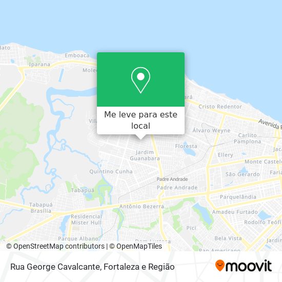 Rua George Cavalcante mapa