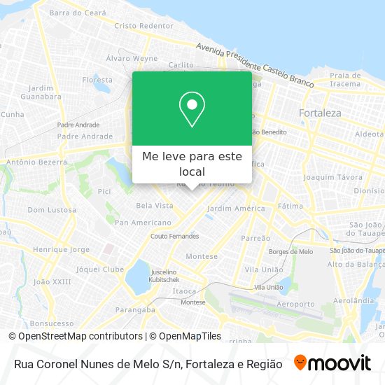 Rua Coronel Nunes de Melo S/n mapa