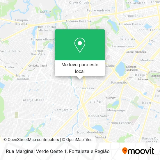 Rua Marginal Verde Oeste 1 mapa