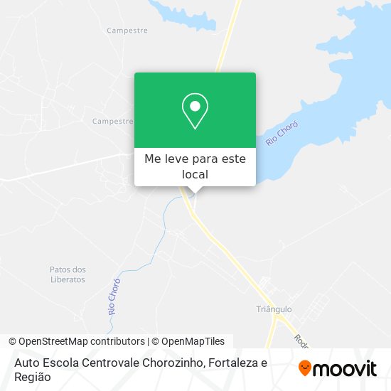Auto Escola Centrovale Chorozinho mapa