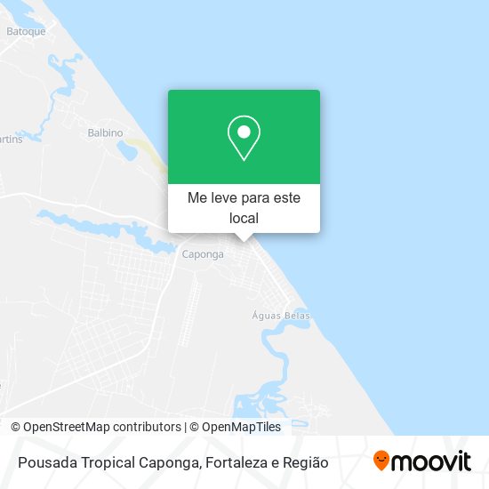 Pousada Tropical Caponga mapa