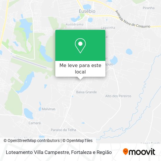 Loteamento Villa Campestre mapa