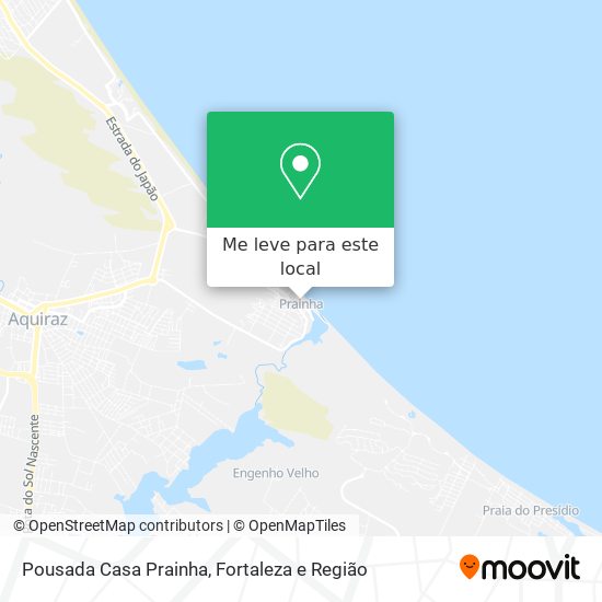 Pousada Casa Prainha mapa