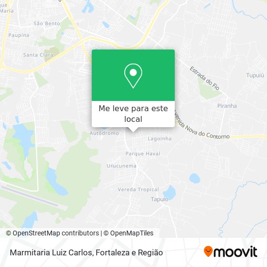 Marmitaria Luiz Carlos mapa