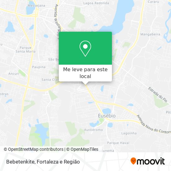 Bebetenkite mapa