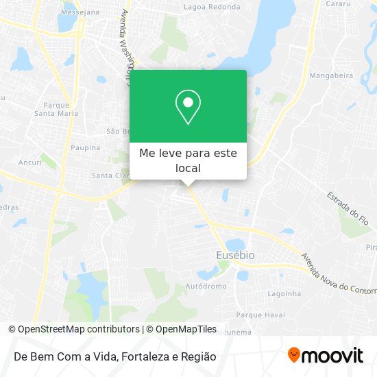 De Bem Com a Vida mapa