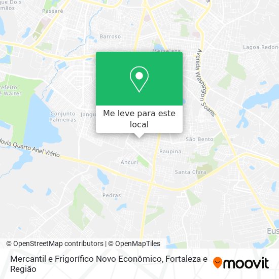 Mercantil e Frigorífico Novo Econômico mapa