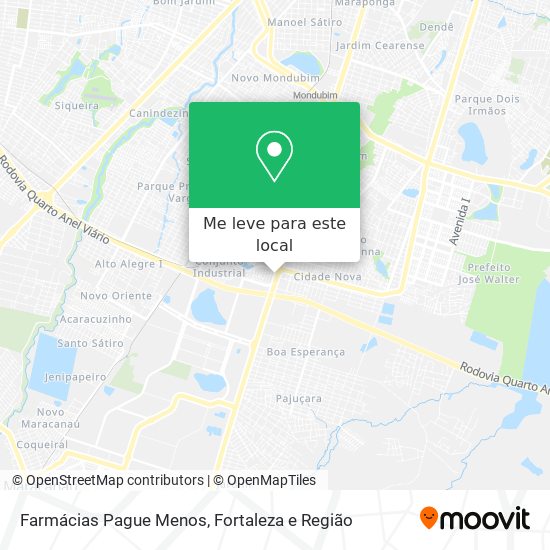 Farmácias Pague Menos mapa