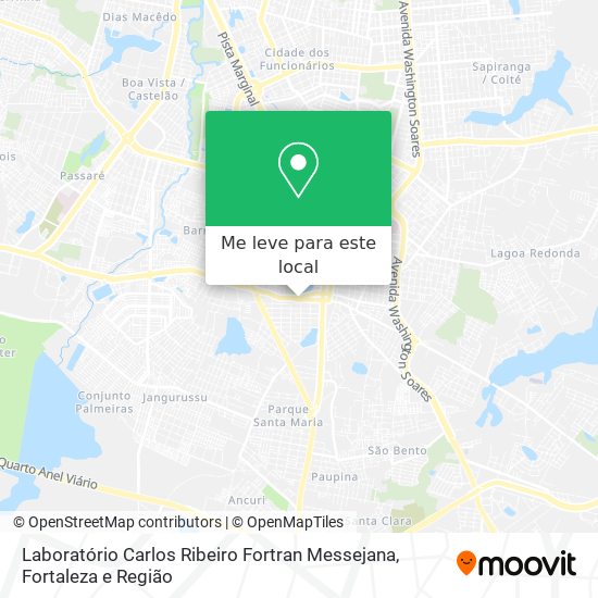 Laboratório Carlos Ribeiro Fortran Messejana mapa