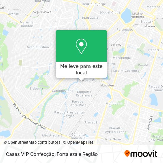 Casas VIP Confecção mapa