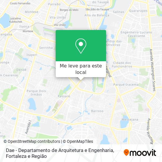 Dae - Departamento de Arquitetura e Engenharia mapa