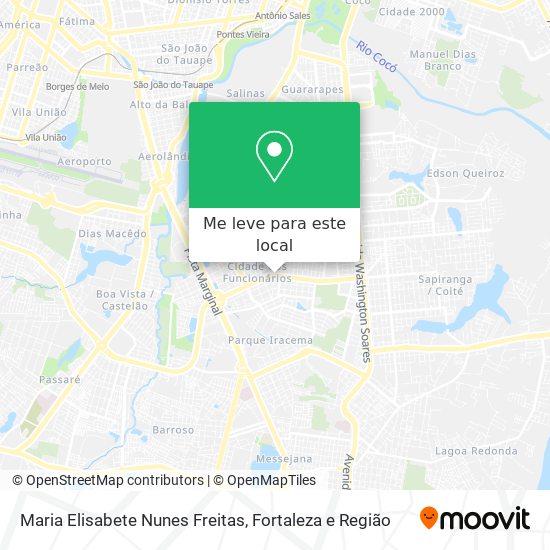 Maria Elisabete Nunes Freitas mapa