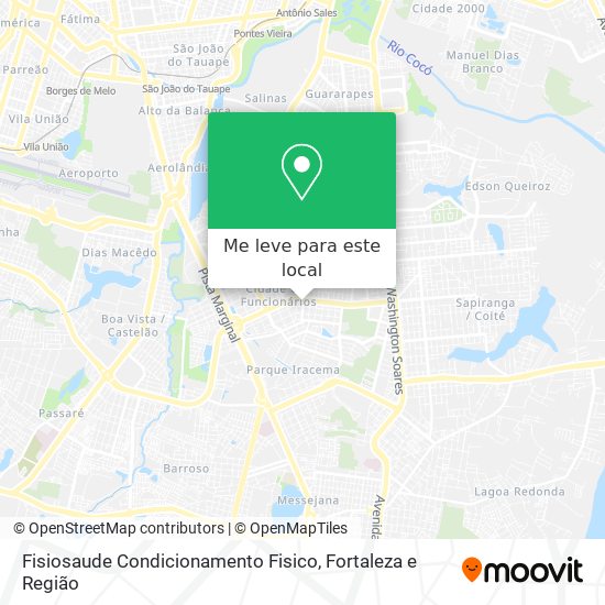 Fisiosaude Condicionamento Fisico mapa