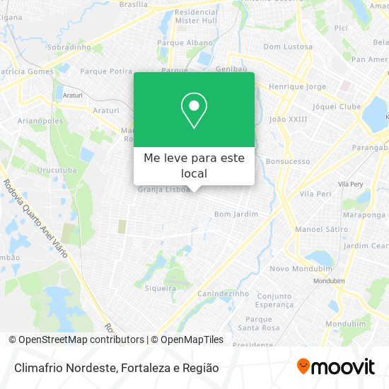 Climafrio Nordeste mapa