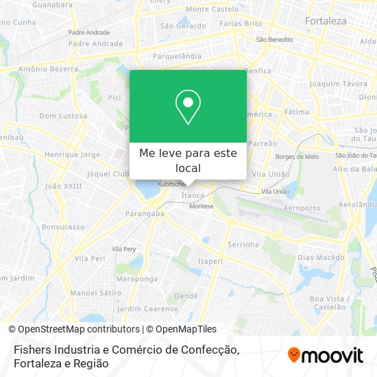 Fishers Industria e Comércio de Confecção mapa