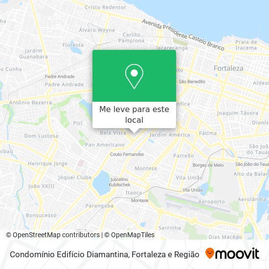 Condomínio Edifício Diamantina mapa