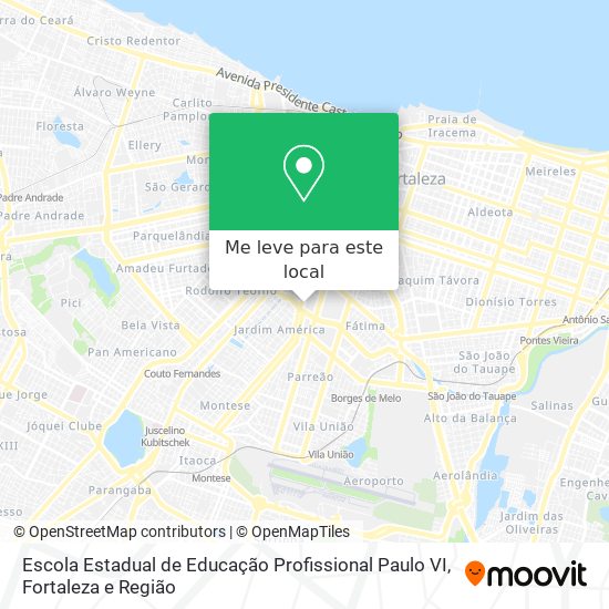 Escola Estadual de Educação Profissional Paulo VI mapa
