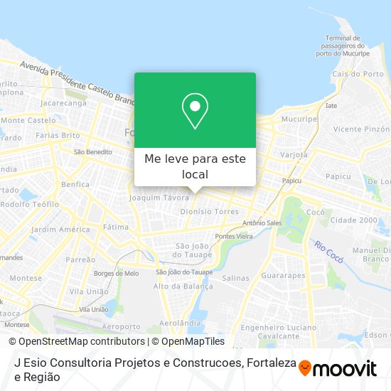 J Esio Consultoria Projetos e Construcoes mapa