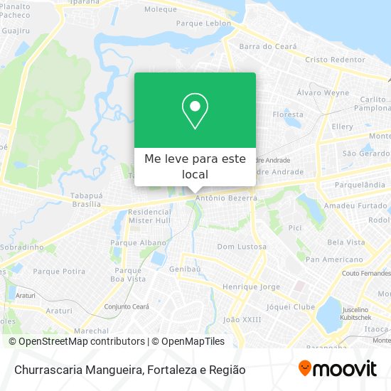 Churrascaria Mangueira mapa