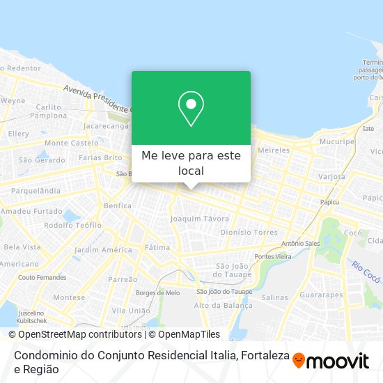 Condominio do Conjunto Residencial Italia mapa