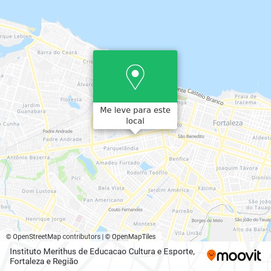 Instituto Merithus de Educacao Cultura e Esporte mapa