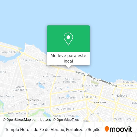 Templo Heróis da Fé de Abraão mapa