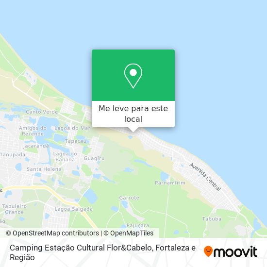 Camping Estação Cultural Flor&Cabelo mapa