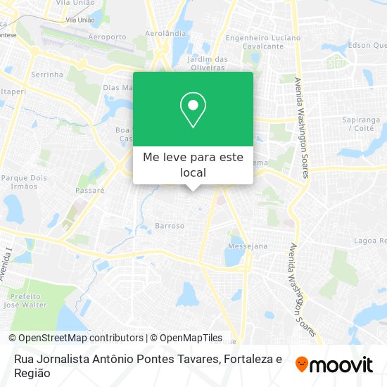 Rua Jornalista Antônio Pontes Tavares mapa