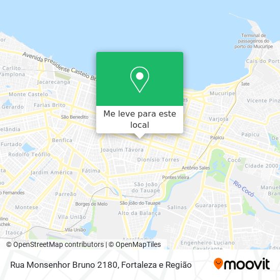 Rua Monsenhor Bruno 2180 mapa