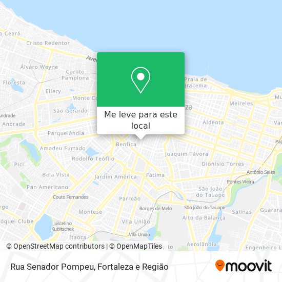 Rua Senador Pompeu mapa