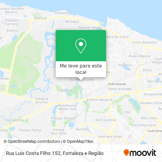 Rua Luís Costa Filho 152 mapa
