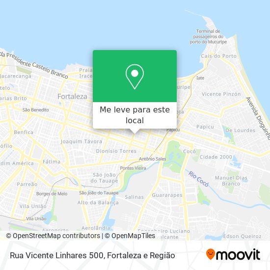 Rua Vicente Linhares 500 mapa