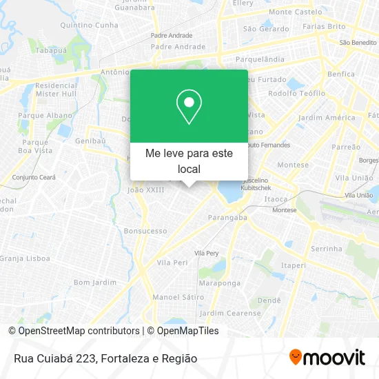Rua Cuiabá 223 mapa