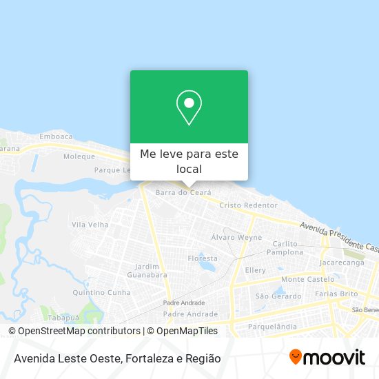 Avenida Leste Oeste mapa